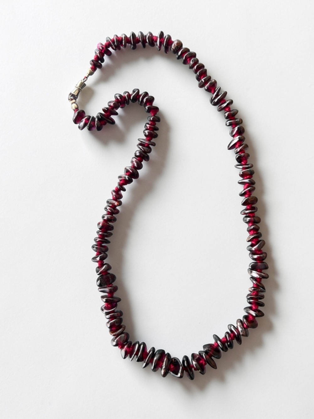 Vintage 1960’s Genuine Natural Garnet Necklace
